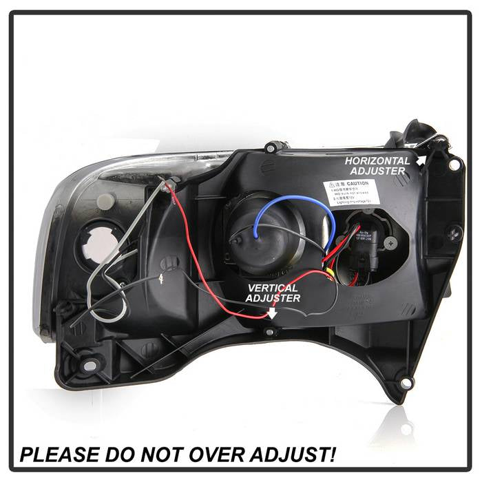 Spyder Dodge Ram 1500 94-01 Sport Projector Headlights LED Halo LED Blk Smke PRO-YD-DR94-HL-AM-BSM 5078414