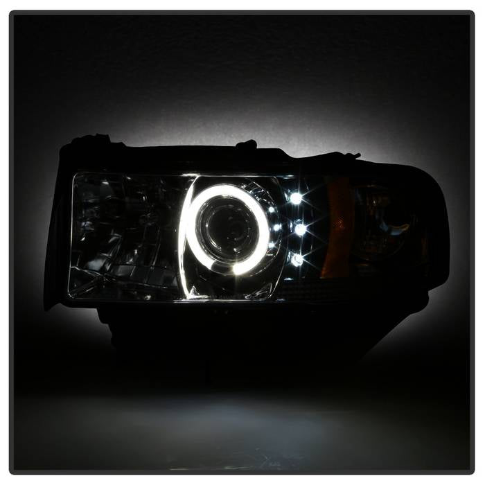Spyder Dodge Ram 1500 94-01 94-02 Projector Headlights LED Halo LED Chrm PRO-YD-DR94-HL-AM-C 5010094