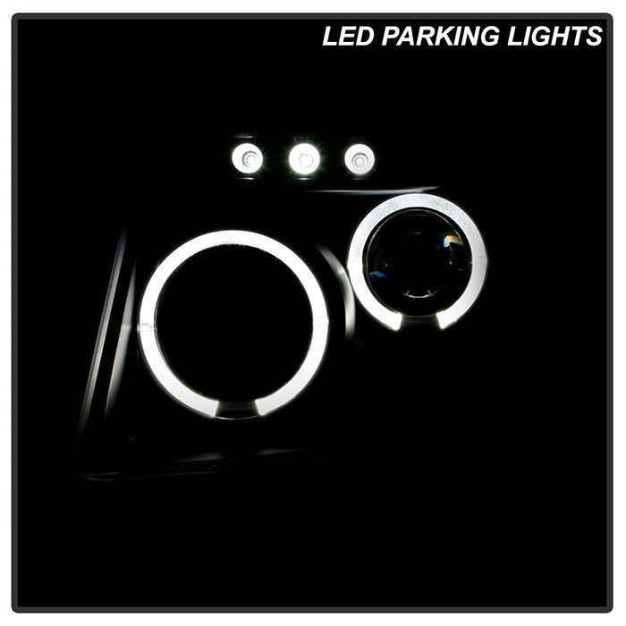 Spyder Ford Expedition 03-06 Projector Headlights LED Halo LED Blk (Not Included) PRO-YD-FE03-HL-BK 5010117