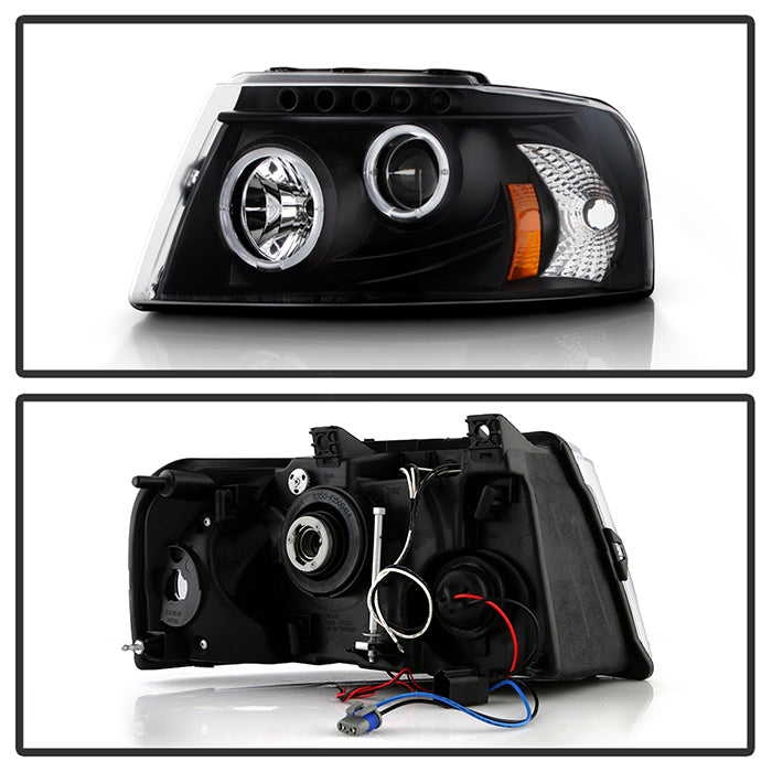 Spyder Ford Expedition 03-06 Projector Headlights LED Halo LED Blk (Not Included) PRO-YD-FE03-HL-BK 5010117