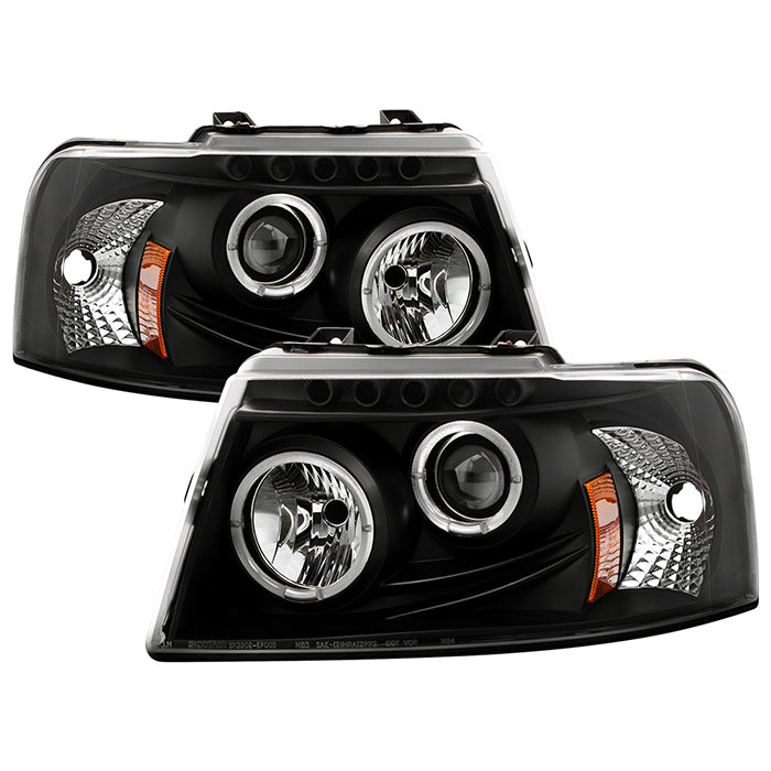 Spyder Ford Expedition 03-06 Projector Headlights LED Halo LED Blk (Not Included) PRO-YD-FE03-HL-BK 5010117