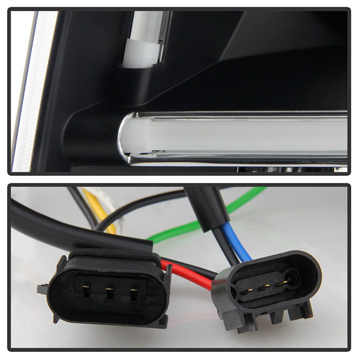 Spyder Ford Expedition 07-13 Projector Headlights Light Tube DRL Blk PRO-YD-FE07-LTDRL-BK 5079503