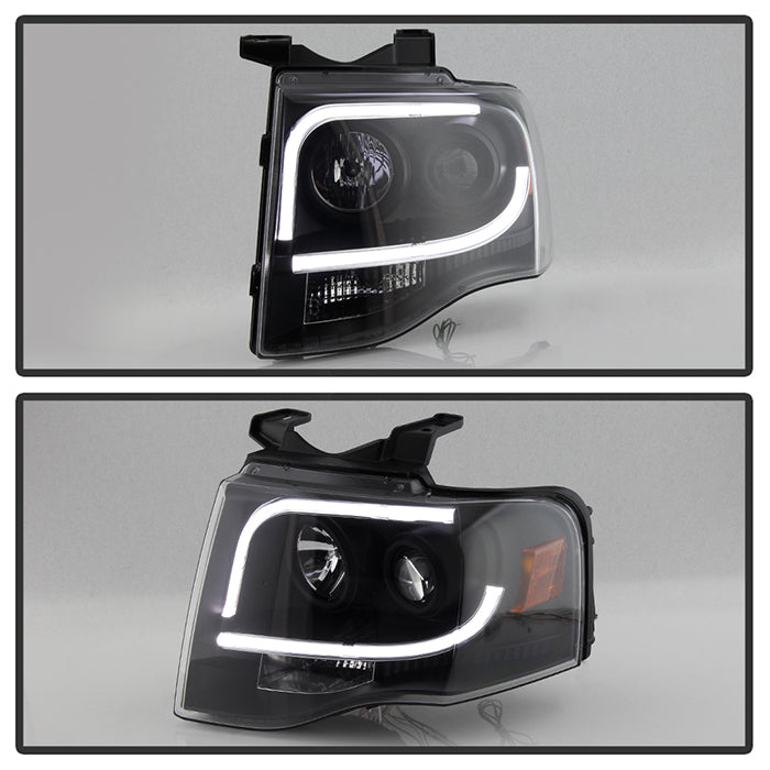 Spyder Ford Expedition 07-13 Projector Headlights Light Tube DRL Blk PRO-YD-FE07-LTDRL-BK 5079503