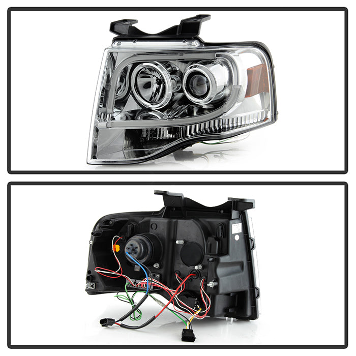 Spyder Ford Expedition 07-13 Projector Headlights Light Tube DRL Chrm PRO-YD-FE07-LTDRL-C 5079510
