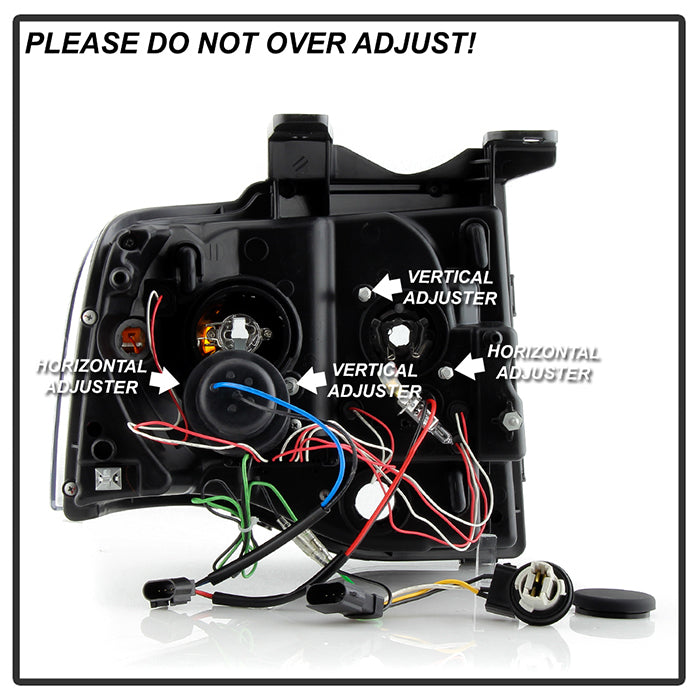 Spyder Ford Expedition 07-13 Projector Headlights Light Tube DRL Chrm PRO-YD-FE07-LTDRL-C 5079510
