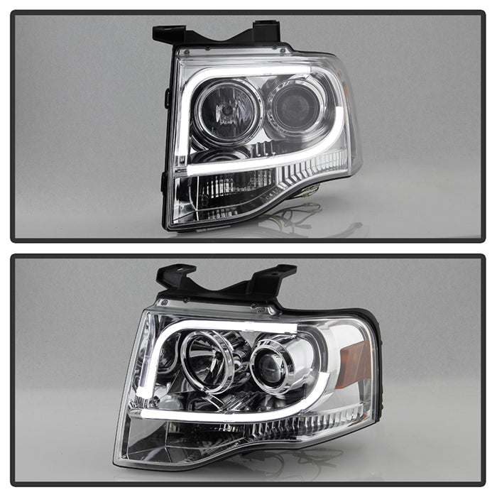 Spyder Ford Expedition 07-13 Projector Headlights Light Tube DRL Chrm PRO-YD-FE07-LTDRL-C 5079510