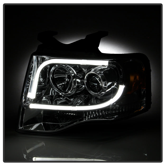 Spyder Ford Expedition 07-13 Projector Headlights Light Tube DRL Chrm PRO-YD-FE07-LTDRL-C 5079510