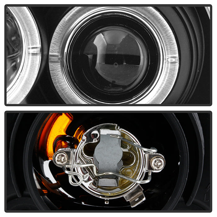 Spyder Ford Escape 08-12 Projector Headlights Halogen Model Only - DRL Black PRO-YD-FES08-DRL-BK 5074225