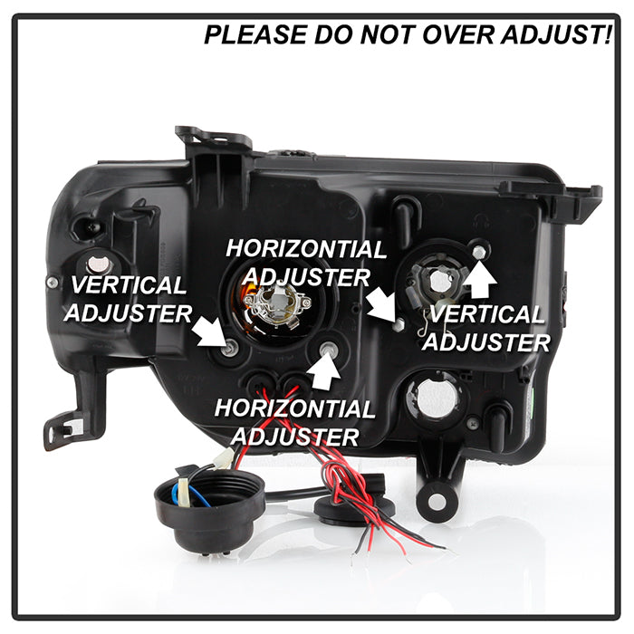 Spyder Ford Escape 08-12 Projector Headlights Halogen Model Only - DRL Black PRO-YD-FES08-DRL-BK 5074225