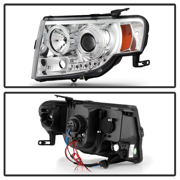 Spyder Ford Escape 08-12 Projector Headlights Halogen Model Only - DRL Chrome PRO-YD-FES08-DRL-C 5074232