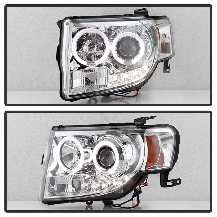 Spyder Ford Escape 08-12 Projector Headlights Halogen Model Only - DRL Chrome PRO-YD-FES08-DRL-C 5074232