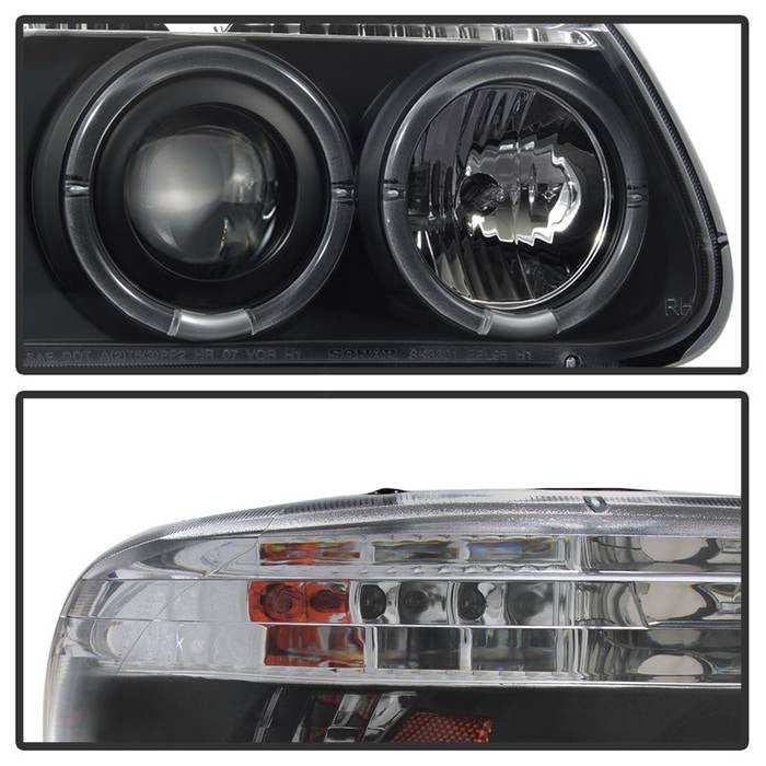 Spyder Ford Explorer 95-01 1PC Projector Headlights LED Halo Blk PRO-YD-FEXP95-HL-1PC-BK 5010131