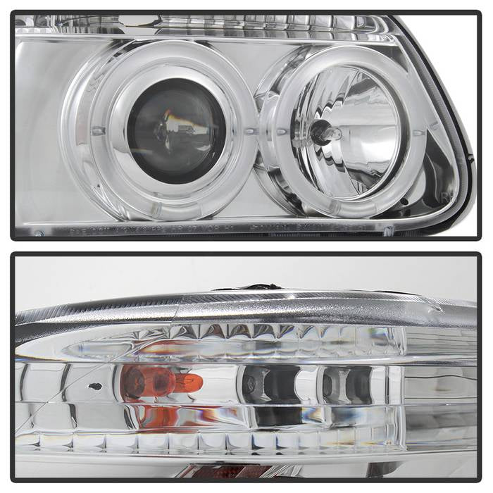 Spyder Ford Explorer 95-01 1PC Projector Headlights LED Halo Chrm PRO-YD-FEXP95-HL-1PC-C 5010148