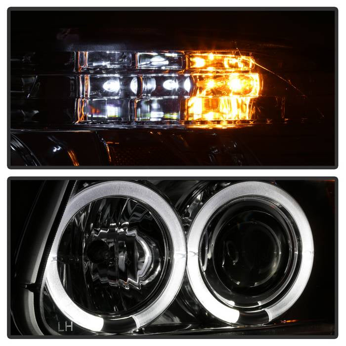 Spyder Ford Explorer 95-01 1PC Projector Headlights LED Halo Chrm PRO-YD-FEXP95-HL-1PC-C 5010148