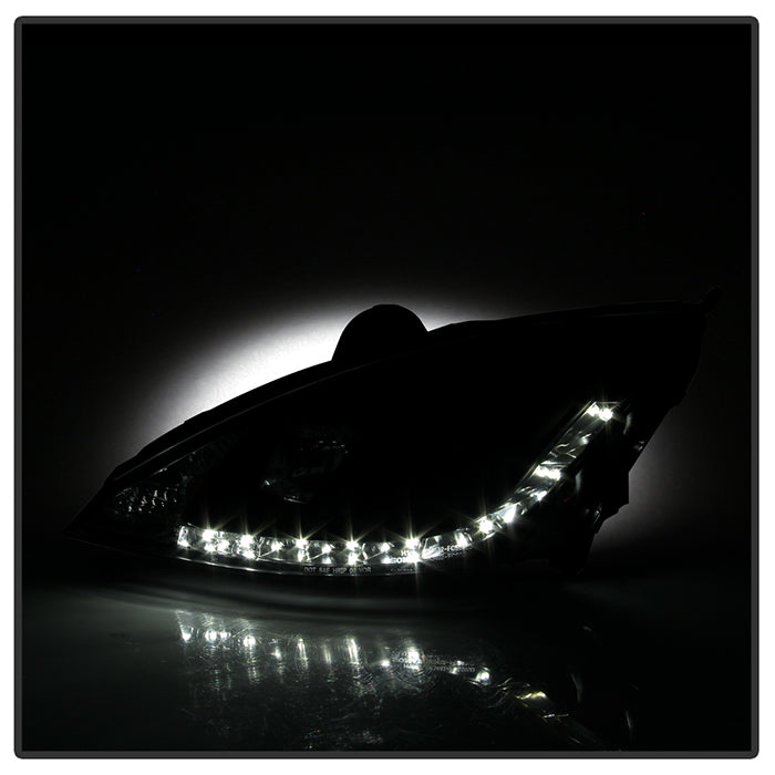 Spyder Ford Focus 00-04 Projector Headlights (Do Not Fit SVT Model)- DRL Blk PRO-YD-FF00-DRL-BK 5010162