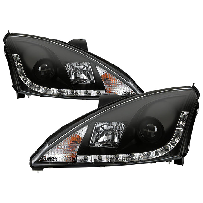 Spyder Ford Focus 00-04 Projector Headlights (Do Not Fit SVT Model)- DRL Blk PRO-YD-FF00-DRL-BK 5010162