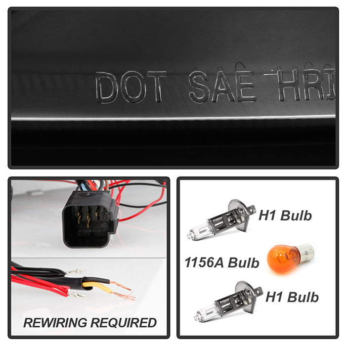Spyder Ford Focus 00-04 Projector Headlights (Do Not Fit SVT Model)- LED Halo Blk PRO-YD-FF00-HL-BK 5010186