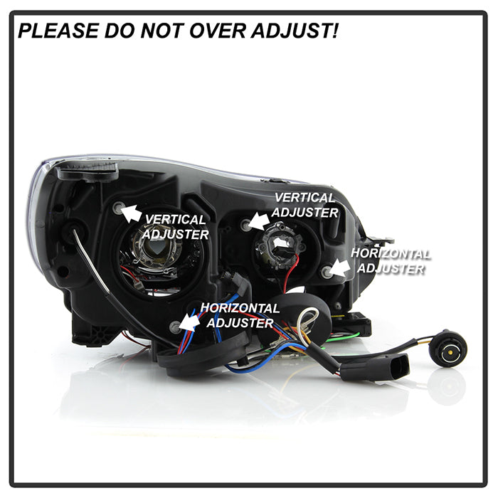 Spyder Ford Focus 12-14 Projector Headlights Halogen Model Only - DRL Black PRO-YD-FF12-DRL-BK 5072832