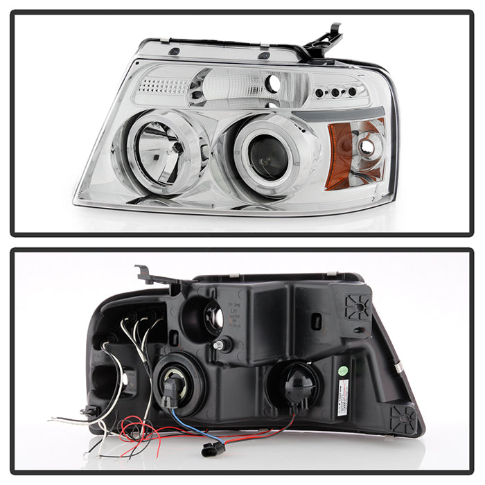 Spyder Ford F150 04-08 Projector Headlights Version 2 LED Halo LED Chrm PRO-YD-FF15004-HL-G2-C 5010216