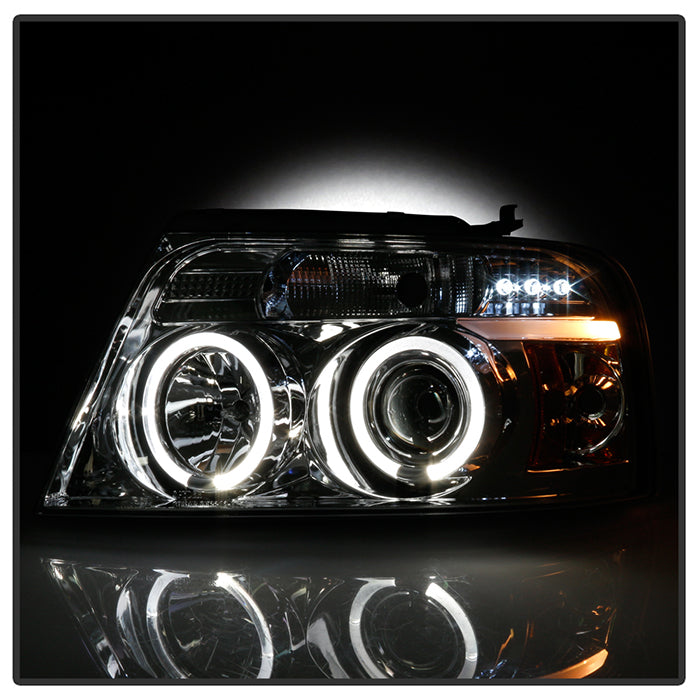 Spyder Ford F150 04-08 Projector Headlights Version 2 LED Halo LED Chrm PRO-YD-FF15004-HL-G2-C 5010216