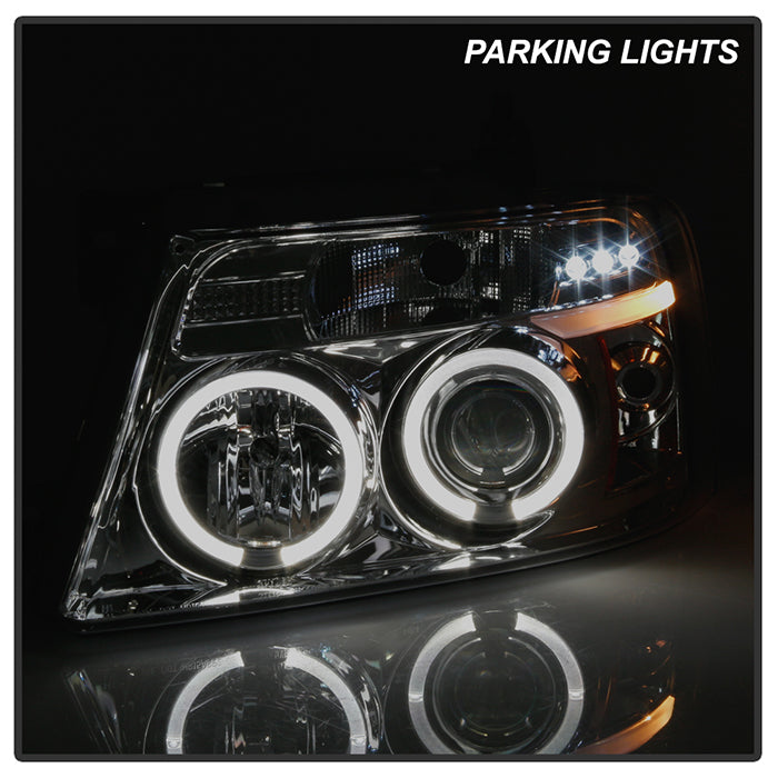 Spyder Ford F150 04-08 Projector Headlights Version 2 LED Halo LED Smke PRO-YD-FF15004-HL-G2-SM 5010223