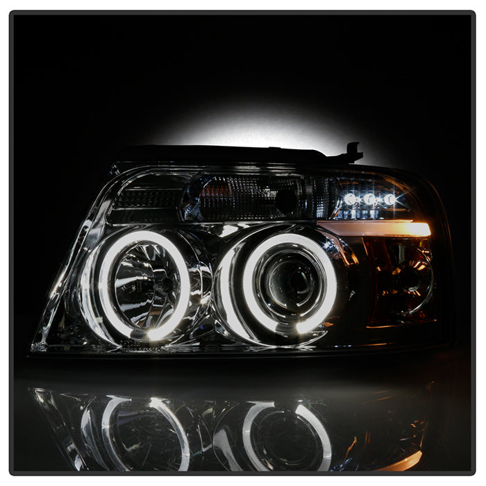 Spyder Ford F150 04-08 Projector Headlights Version 2 LED Halo LED Smke PRO-YD-FF15004-HL-G2-SM 5010223