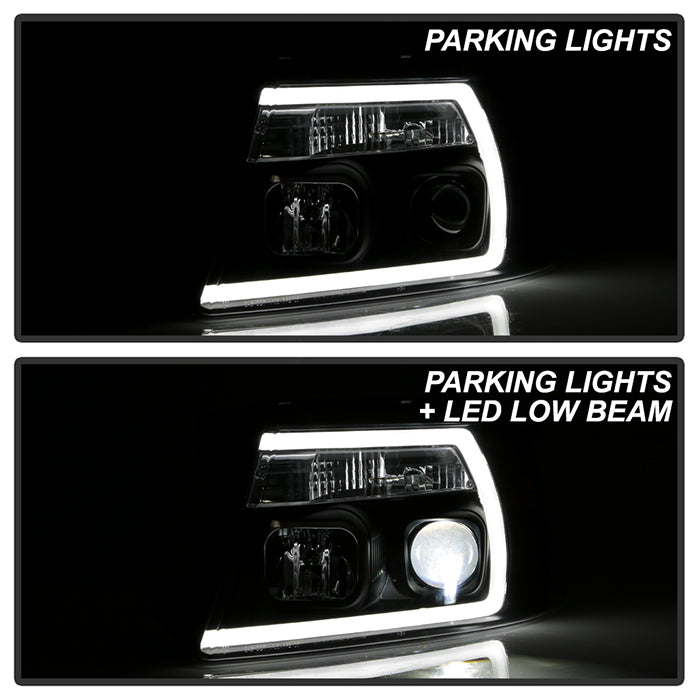 Spyder Ford F-150 04-08 High-Power LED Headlights - Black PRO-YD-FF15004PL-BK 5088161