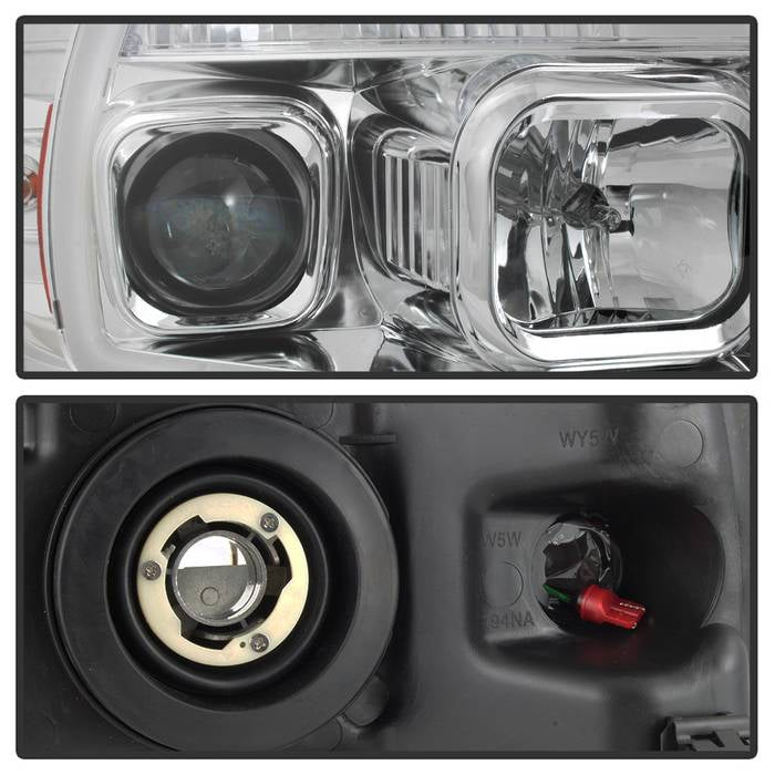 Spyder 04-08 Ford F-150 Light Bar Projector Headlights - Chrome (PRO-YD-FF15004V2-LB-C) 5084637