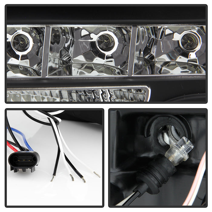 Spyder Ford F150 09-14 Projector Headlights Halogen Model- LED Halo LED Blk PRO-YD-FF15009-HL-BK 5010230