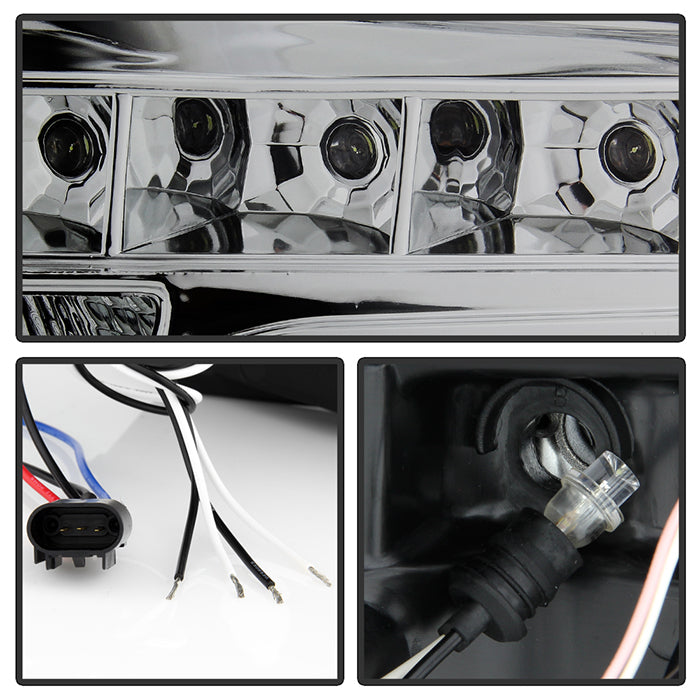 Spyder Ford F150 09-14 Projector Headlights Halogen Model- LED Halo LED Smke PRO-YD-FF15009-HL-SM 5010254
