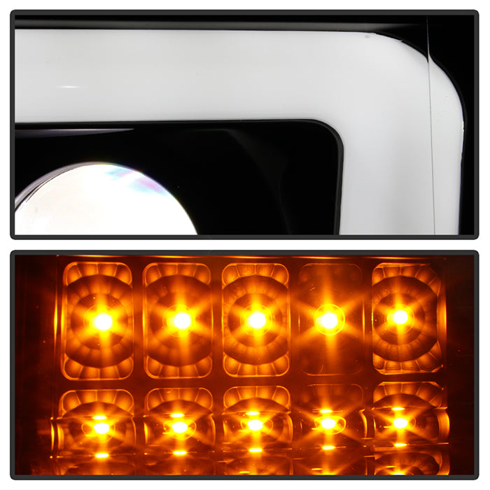 Spyder Ford F150 09-14 Halogen Light Bar Projector Headlights Black PRO-YD-FF15009PL-SEQ-BK 5087560