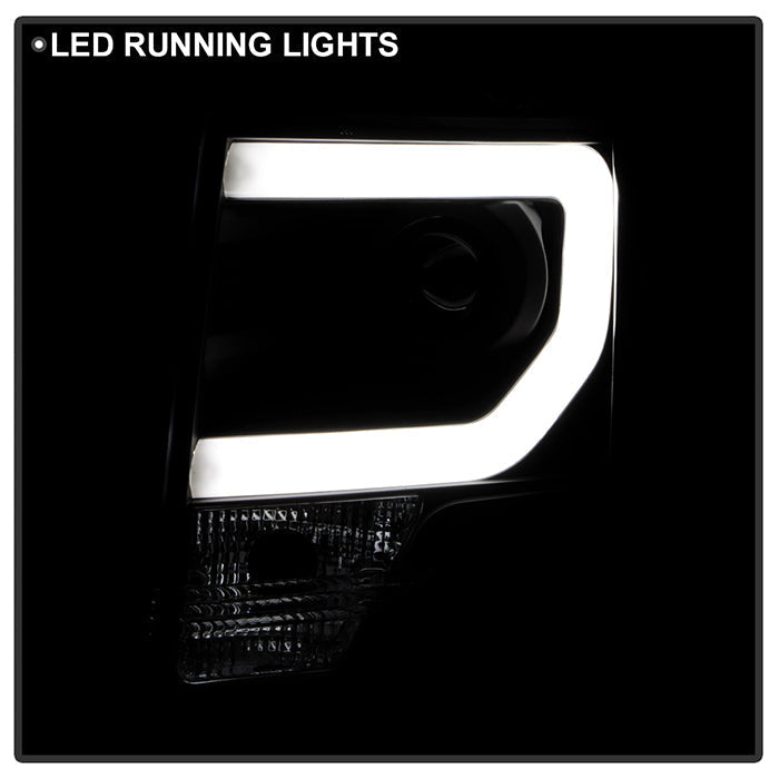 Spyder Ford F150 13-14 Projector Fctry Xenon Model- Light Bar DRL Blk PRO-YD-FF15013-LBDRL-HID-BK 5077646