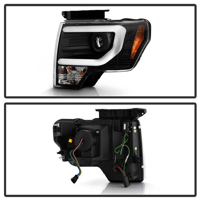 Spyder Ford F150 13-14 Projector Fctry Xenon Model- Light Bar DRL Blk PRO-YD-FF15013-LBDRL-HID-BK 5077646