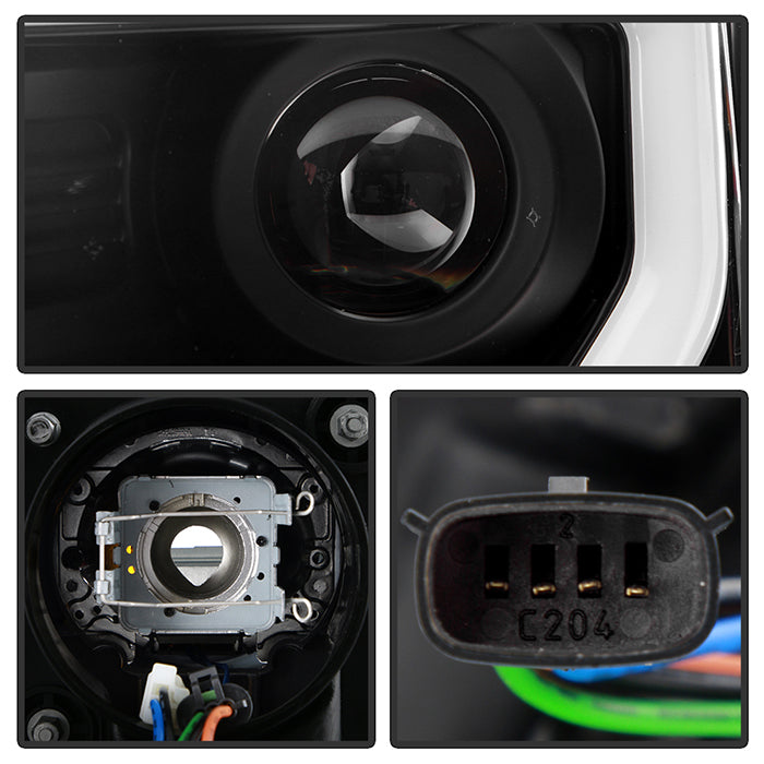 Spyder Ford F150 13-14 Projector Fctry Xenon Model- Light Bar DRL Blk PRO-YD-FF15013-LBDRL-HID-BK 5077646