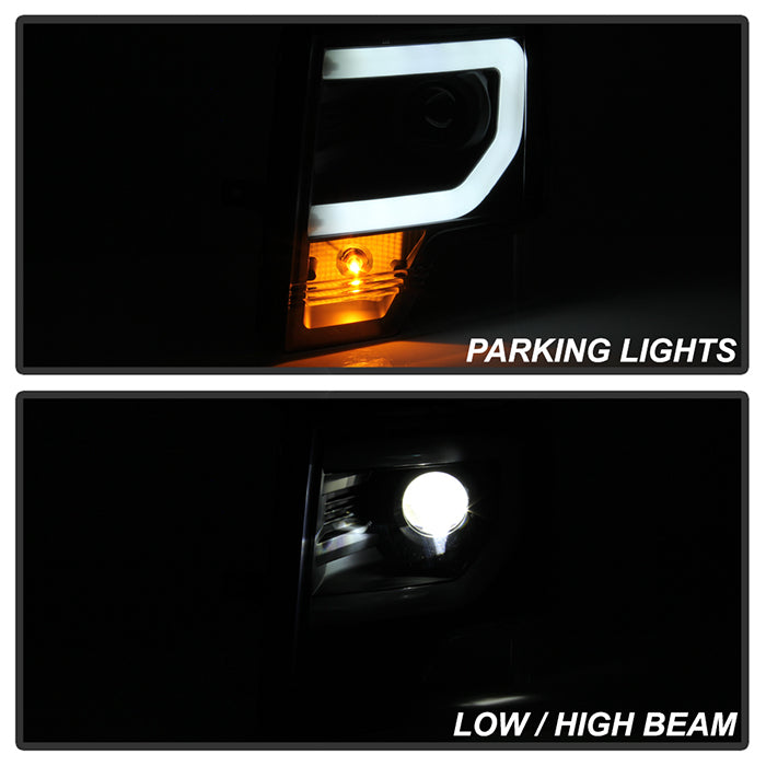 Spyder Ford F150 13-14 Xenon Model Only Light Bar Projector Headlights Black PRO-YD-FF15013PL-BK 5087591