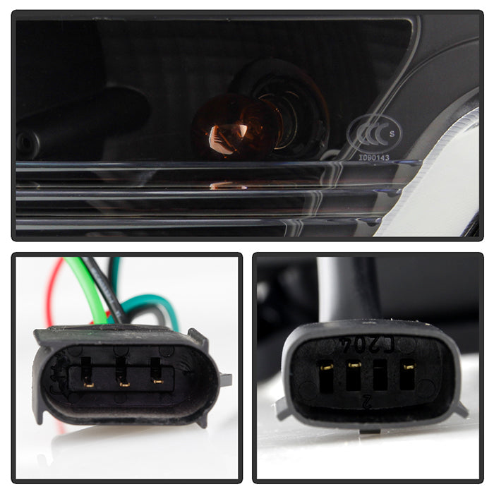 Spyder Ford F150 13-14 Xenon Model Only Light Bar Projector Headlights Black PRO-YD-FF15013PL-BK 5087591