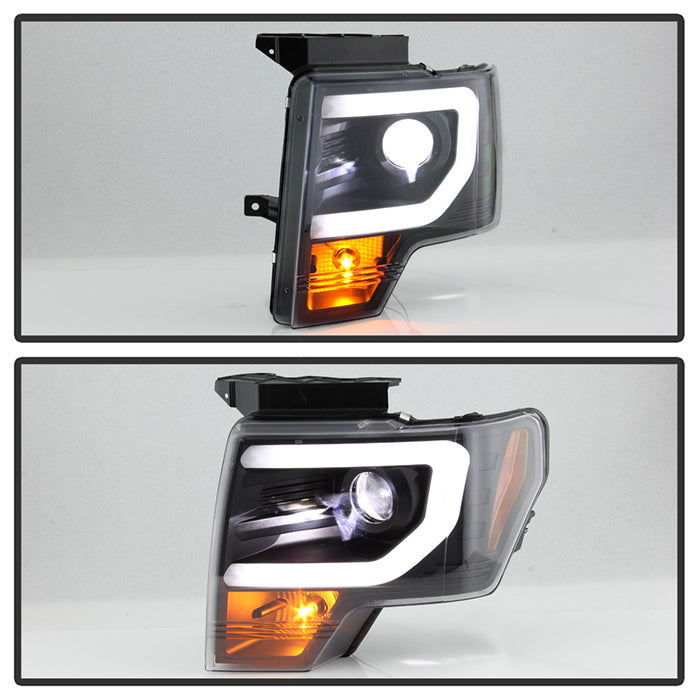Spyder Ford F150 13-14 Xenon Model Only Light Bar Projector Headlights Black PRO-YD-FF15013PL-BK 5087591
