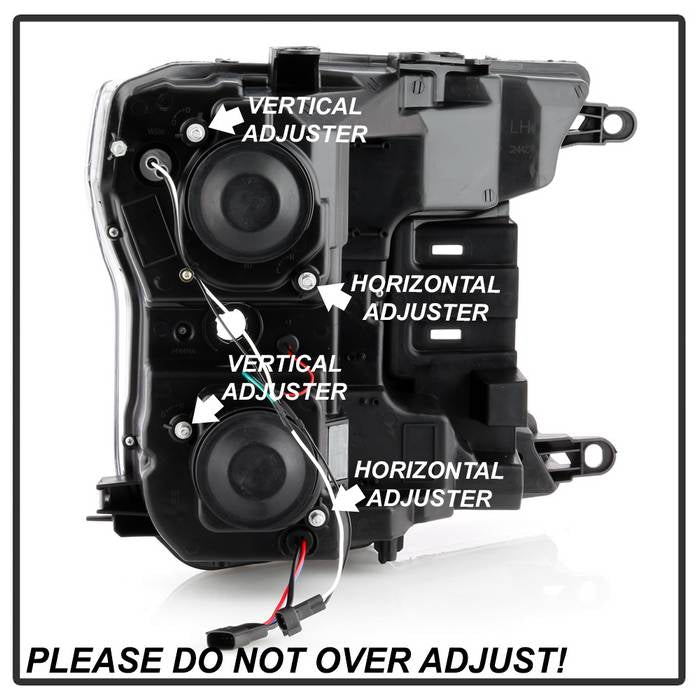 Spyder Signature Ford F150 18-19 (Halogen Model) Projector Headlights - Chrome (PRO-YD-FF15018-LB-C) 5086617