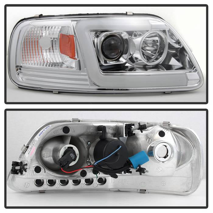 Spyder 97-03 Ford F-150 (After 6/1997) V2 Proj Headlights DRL LED - Chrm (PRO-YD-FF15097V2-LB-C) 5084644