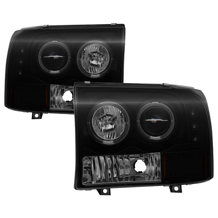 Spyder Ford F250 Super Duty 99-04 Projector Version 2 LED Halo LED Blk Smke PRO-YD-FF25099-1P-G2-BSM 5078452