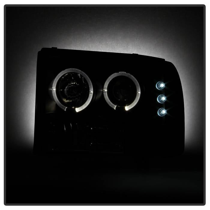 Spyder Ford F250 Super Duty 99-04 Projector Version 2 LED Halo LED Blk Smke PRO-YD-FF25099-1P-G2-BSM 5078452