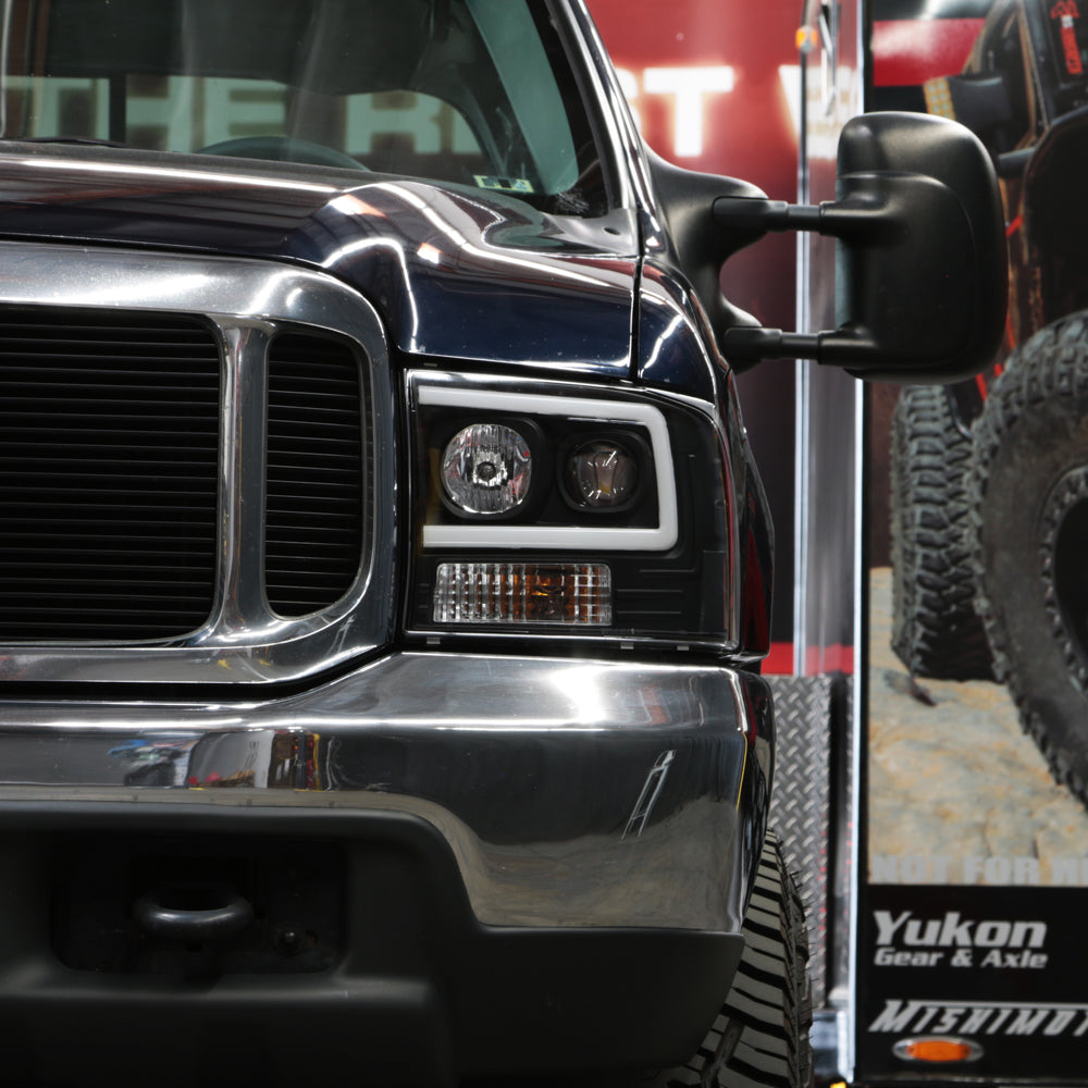 Spyder 99-04 Ford F250 Super Duty Projector Headlights - Light Bar - Black PRO-YD-FF25099V2-LB-BK 5084491