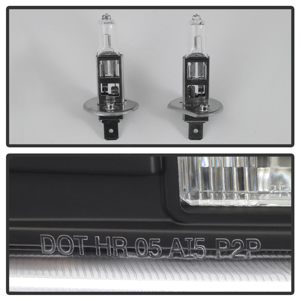 Spyder 99-04 Ford F250 Super Duty Projector Headlights - Light Bar - Black PRO-YD-FF25099V2-LB-BK 5084491