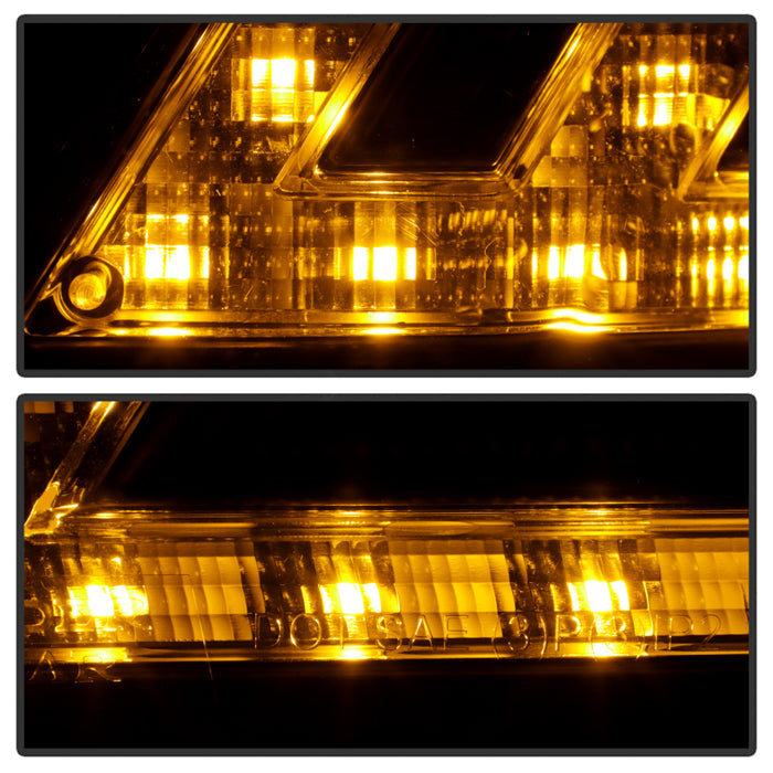 SPYDER 15-17 Ford Mustang LED Headlights - Black (PRO-YD-FM15AP-GRSB-SET-BK) 5089335