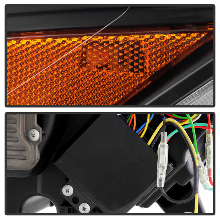 SPYDER 15-17 Ford Mustang LED Headlights - Black (PRO-YD-FM15AP-GRSB-SET-BK) 5089335