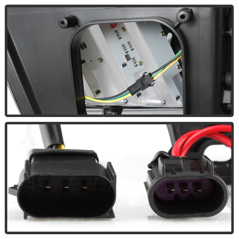 Spyder 10-13 Ford Mustang - Halogen - Projector Headlights - LED Signals -Black (PRO-YD-FM2010V2-BK) 5085429