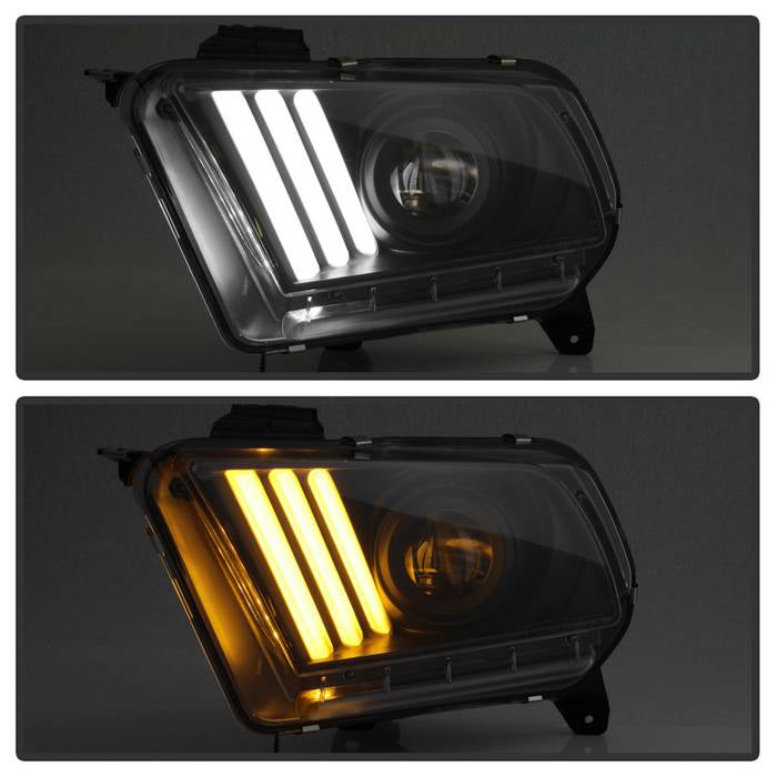 Spyder Ford Mustang 10-13 Projector Headlights - HID Model Only - Black PRO-YD-FM2010V2-HID-BK 5084569