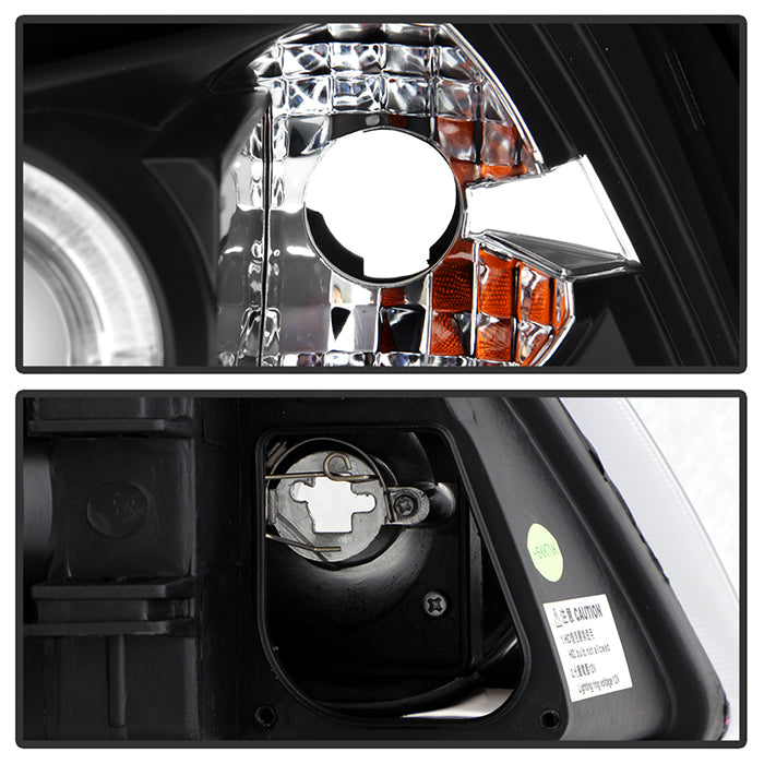 Spyder Ford Mustang 99-04 Projector Headlights LED Halo Black High H1 Low H1 PRO-YD-FM99-1PC-AM-BK 5010445