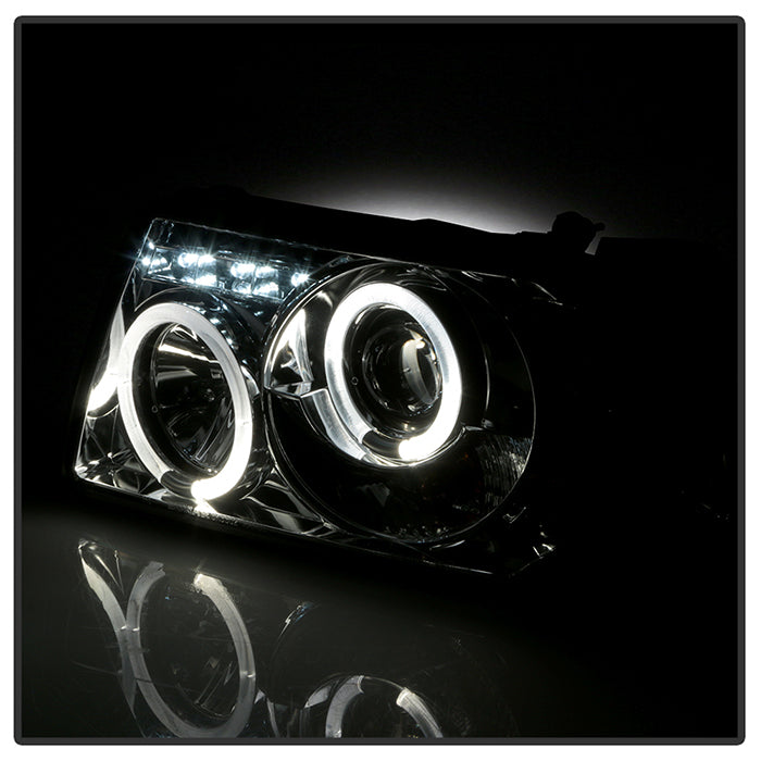 Spyder Ford Ranger 01-11 1PC Projector Headlights LED Halo LED Smke PRO-YD-FR01-1PC-HL-SM 5010513
