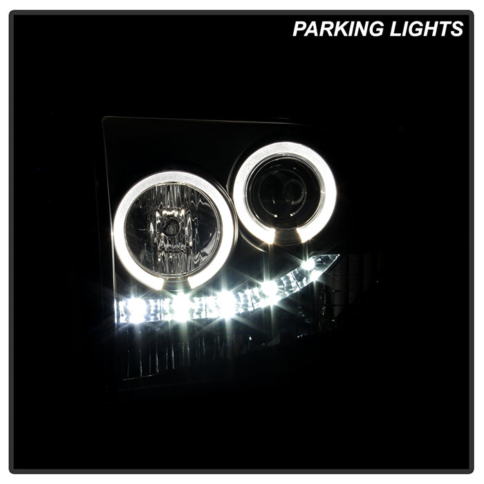 Spyder Ford F250/350/450 Super Duty 05-07 Projector Headlights LED Halo- LED Blk PRO-YD-FS05-HL-BK 5010544